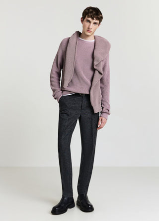Salt and pepper chino trousers