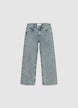 Jeans wide leg con applicazioni a cuore - 8-9
