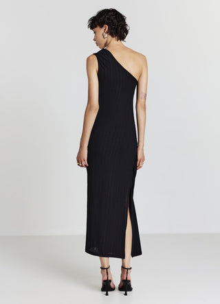 Ein-Schulter-Kleid mit Rüschen