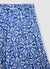Patterned pleated palazzo trousers