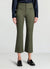 Unifarbene Cropped-Flare-Hose
