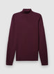 Einfarbiges Rollkragenpullover - XL