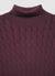 Maglia dolcevita a trecce