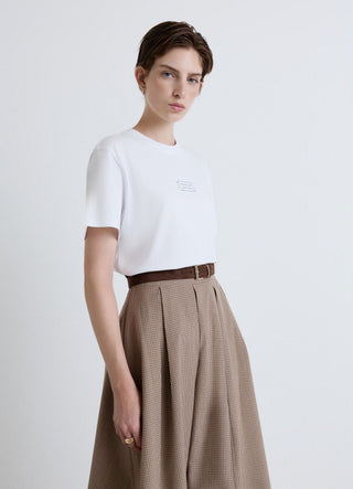 T-Shirt mit Aufnäher und Schriftzug