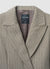 Double-breasted herringbone coat