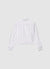 Striped cropped shirt with chest pocket