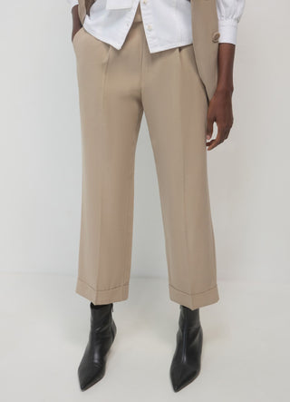 Pantalone classico con risvolto