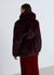 Cappotto midi effetto pelo con cintura