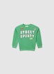 Sweatshirt mit Schriftzug und Applikationen - 4-5