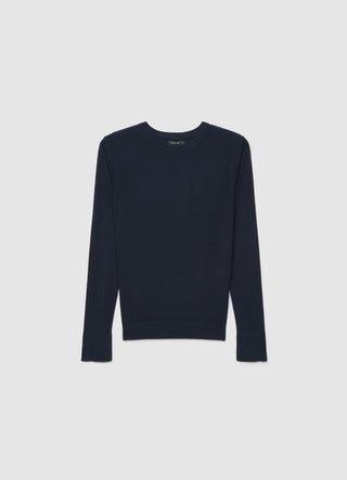 Pull à col rond uni