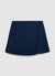 Solid colour wrap skirt-trousers