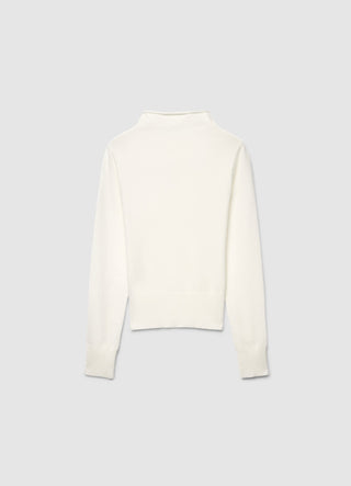 T-shirt with a high collar
