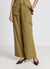 Pantaloni straight cargo con coulisse