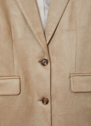 Buckskin-effect blazer