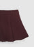 Faltenshorts mit Spitzenbesatz
