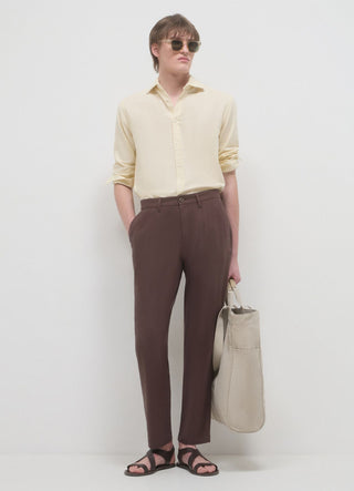 Camicia classica misto lino