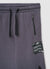 Pantaloni jogger con coulisse e inserti in rete