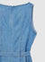 Tuta lunga denim con fusciacca