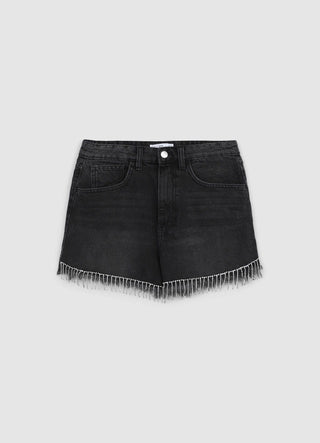 Pantaloncini frange e strass