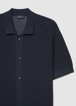 Camicia traforata con bottoni