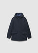Hooded parka with flap pockets - M