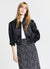 Satin-effect bomber jacket