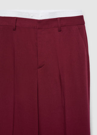 Pantalon palazzo avec taille élastiquée