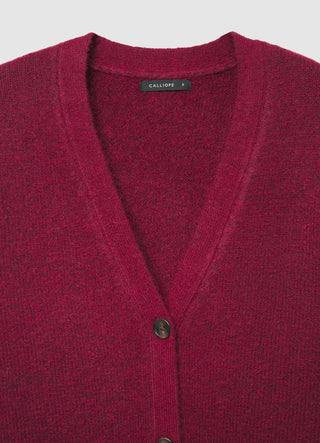 Cardigan over con bottoni