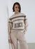 Jacquard-Pullover mit SKI-Schriftzug