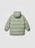 Langer, gesteppter Steppjacke mit Kapuze