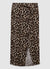 Midi-Wickelrock mit Schnalle und Animal-Print