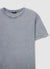 T-Shirt mit ausgewaschenem Effekt und Strasssteinen