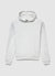 Felpa crop con cappuccio stampa retro