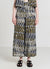 Patterned palazzo trousers