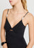 Abito lungo con cut-out e perline