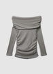 Langarm-T-Shirt Uni - XS