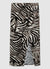 Gonna midi a portafoglio con stampa animalier
