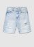 Denim shorts with rips