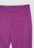 Cropped flare trousers in satin leather