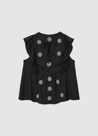 Camicia inserti ricamati