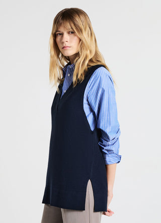 Gilet con scollo a V