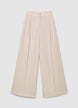 Pantaloni palazzo a vita elasticizzata - XS