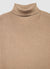 Plain-colour roll-neck jumper