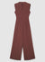 Combinaison pantalon palazzo avec col cratère