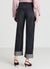 Jeans straight con risvolto