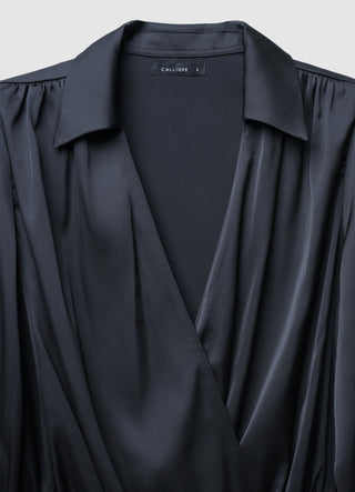 Camicia body in simil satin