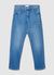Jeans regular fit a tinta unita