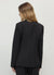 Double-breasted satin-like collar jacket