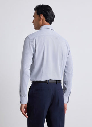 Camicia slim con microfantasia