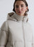 3/4 padded jacket with hood
